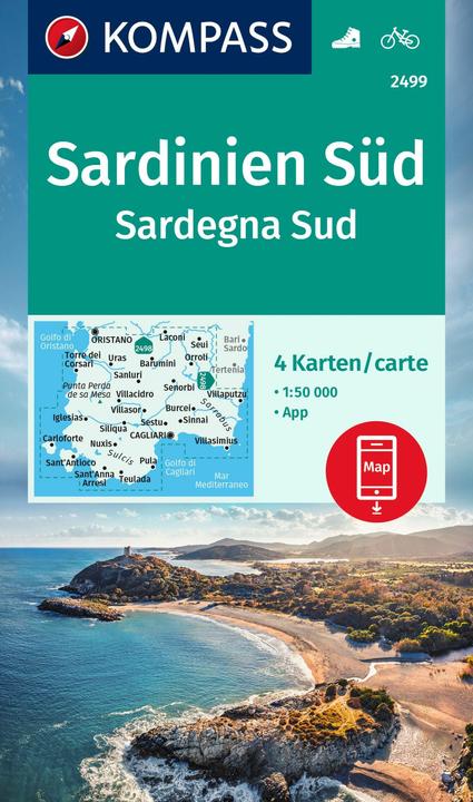 Actual product image KOMPASS Hiking Map Set 2499 Sardinia