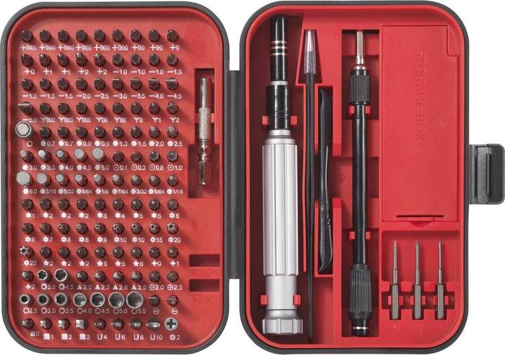 Actual product image Toolcraft TO-9407052 Bit set 150 pieces Phillips, Phillips Pozi (3x PH, 2xPH1, 2x PH2, 2x 6 mm)