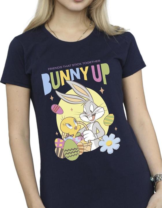 Actual product image Looney Tunes Womens/Ladies Bunny Up Cotton T-Shirt (L)