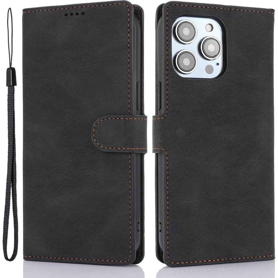 Cover-Discount iPhone 16 - Premium Handyhülle Etui (Apple iPhone 16), Smartphone Hülle, Schwarz