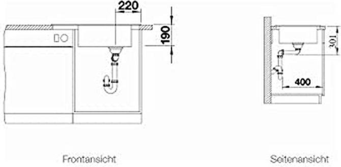 Image du produit Blanco Elon XL 6 S (Éviers à poser, 50 cm, 78 cm)