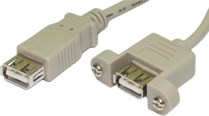 Produktbild Cables Direct CDL 15CM USB 2.0 AF-AF PANEL MOUNT (0.15 m)