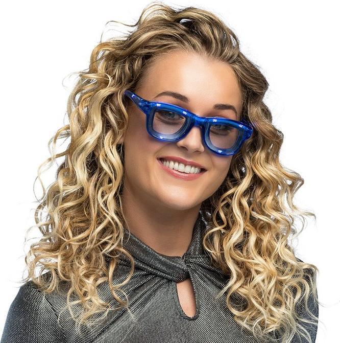 Produktbild Boland Partybrille: Blau LED