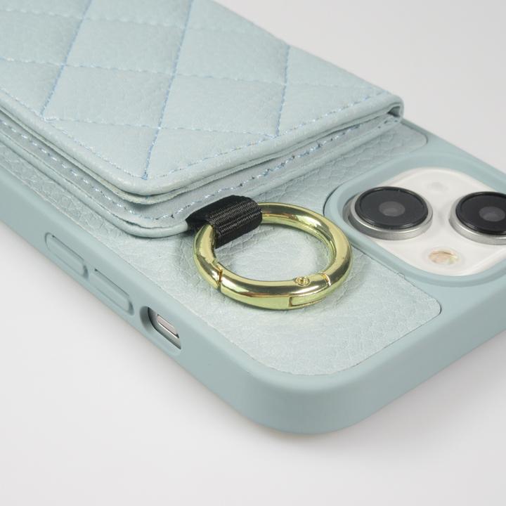 Actual product image PhoneLook Hülle Gepolstertes Leder mit Spiegel und Kartenfach grosse abnehmbare Riemen (Apple iPhone 15)