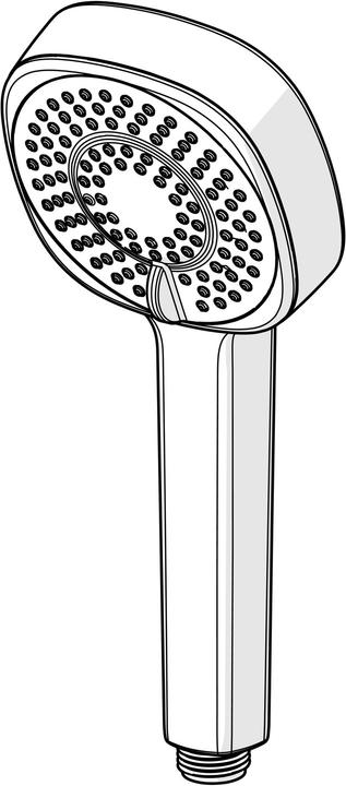 Produktbild Hansa Hansabasicjet Style Handbrause 3-strahlig, Eco, chrom (3 Strahlarten, 18 l/min)
