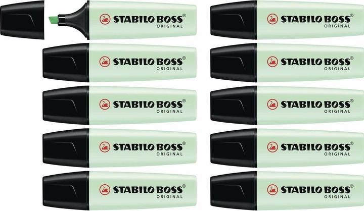 Produktbild STABILO Textmarker - BOSS ORIGINAL Pastel - 10er Pack - Hauch von Minzgrün (Hauch von Minzgrün, 7 mm, 10 x)