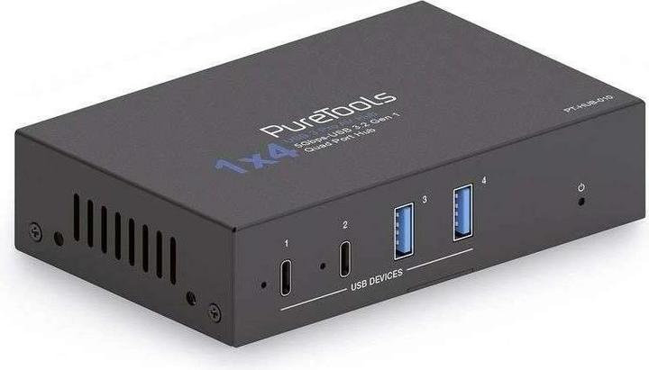 Purelink 1x4 5Gbps USB3-Hub PT-HUB-010 USB3.2 Gen1 2xUSB-C 2xUSB-A (USB-B, 4 Ports)