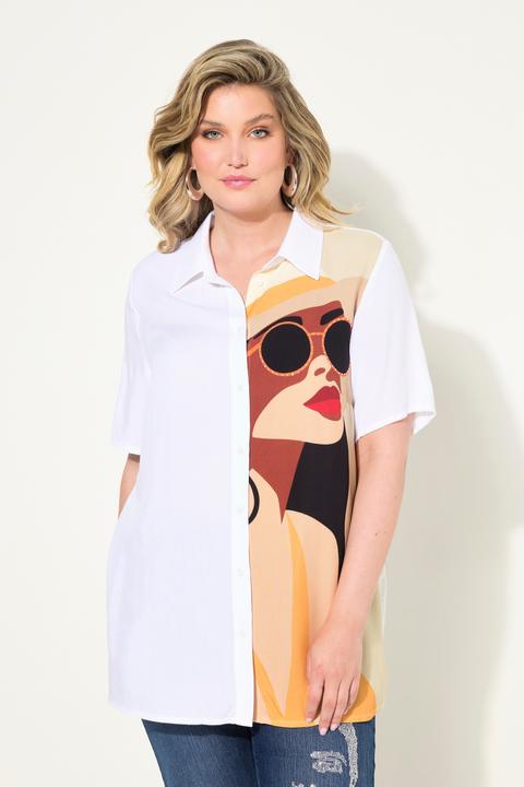 Produktbild Miamoda Bluse, A-Linie, Frauen-Motiv, Halbarm (52)