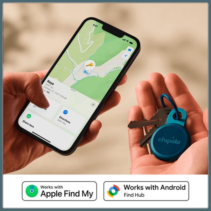 Immagine prodotto Chipolo LOOP Schwarz/Weiss/Blau/Orange 8-Pack (Android, iOS)