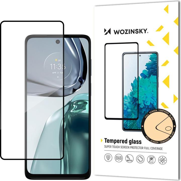 Actual product image Wozinsky Super Durable Full Glue Tempered Glass Full Screen With Frame Case Friendly Motorola Moto G (Motorola Moto G62)
