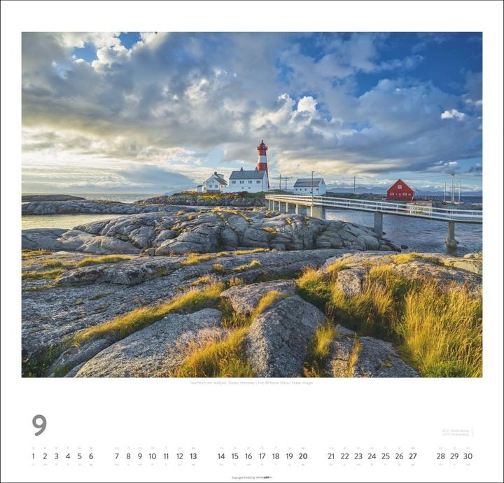 Produktbild Norwegen Kalender 2026 - Im Land der Mitternachtssonne (48 x 46 cm)