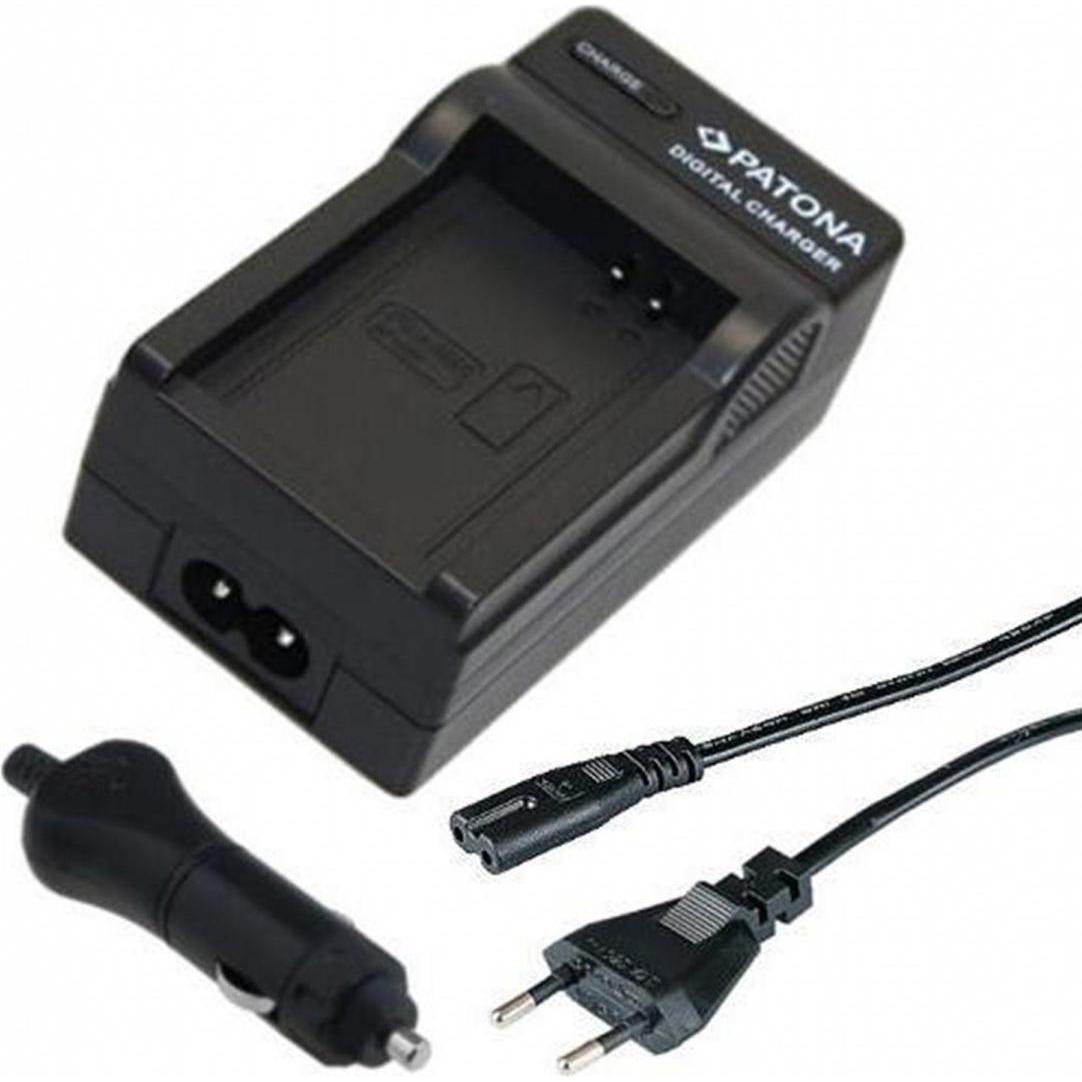 Patona Caricabatterie Nikon EN-EL14 2in1 Caricabatterie (Caricabatterie per fotocamere), Alimentatore fotocamera, Nero