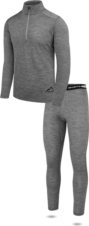 Immagine prodotto Normani Camicia e pantaloni Merino a maniche lunghe da uomo Canberra/Sydney (M)