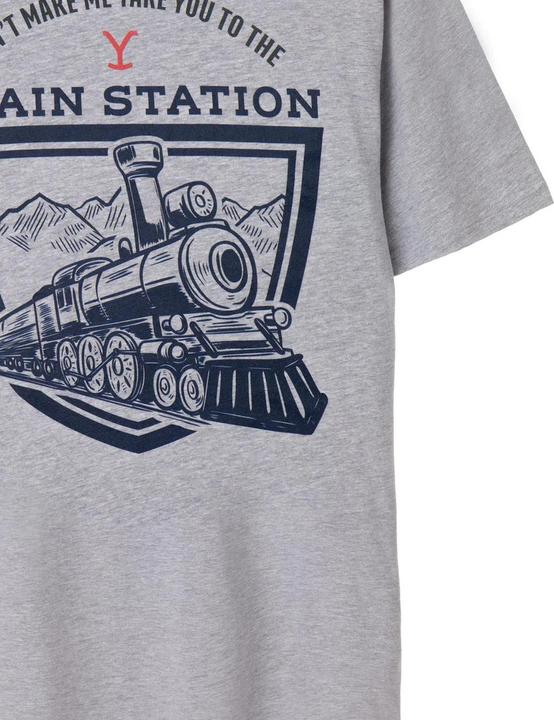 Produktbild Yellowstone Bahnhof TShirt mit kurzen Ärmeln (XL)