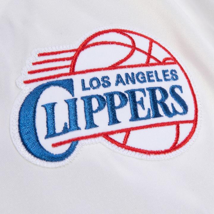 Actual product image Mitchell & Ness Heavyweight Satin Jacket - SCRIPT Los Angeles Clippers - M (M)