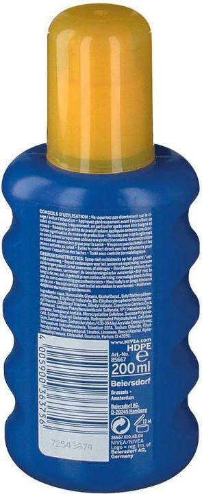 Produktbild NIVEA Kinder Farbiges Sonnenspray SPF 50+ 200g (Sonnenspray, SPF 50, 200 ml, 200 g)