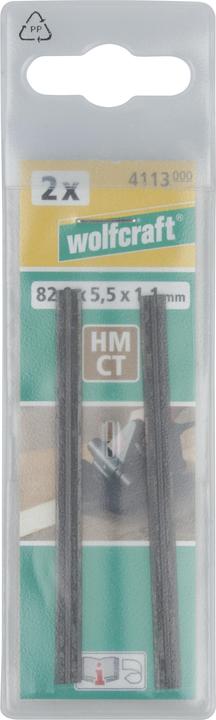 Actual product image wolfcraft wolfcraft 2 reversible moulding knives HM 82.0x5.5x1.1mm