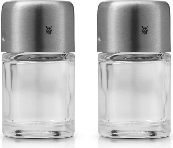 Produktbild WMF Salz und Pfefferstreuer Set 2tlg Streuer klein Bel Gusto Edelstahl matt (Pfeffer, Salz)