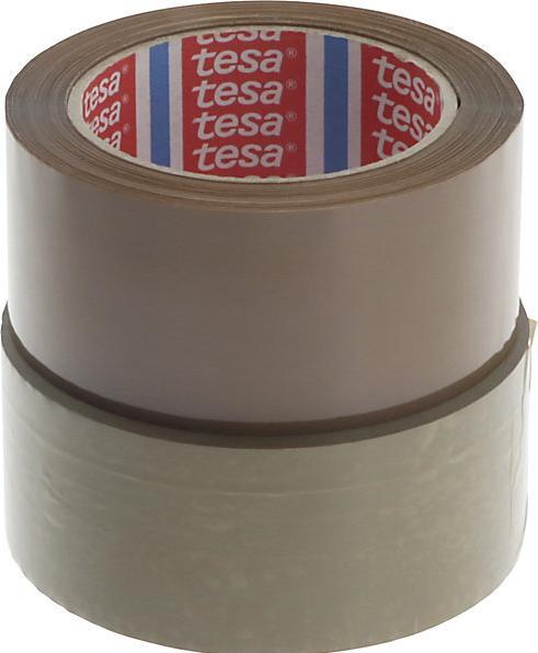 Image du produit tesa Ruban d'emballage PET masse adhésive caoutchouc 132m:50mm 6pcs marron (50 mm)