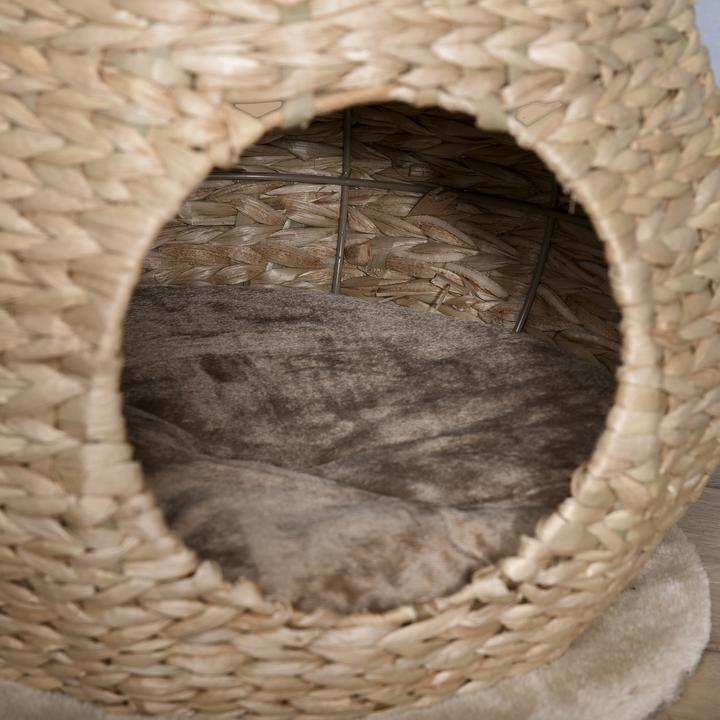 Image du produit PawHut Arbre à chat avec grotte (82.50 cm, Jaune)