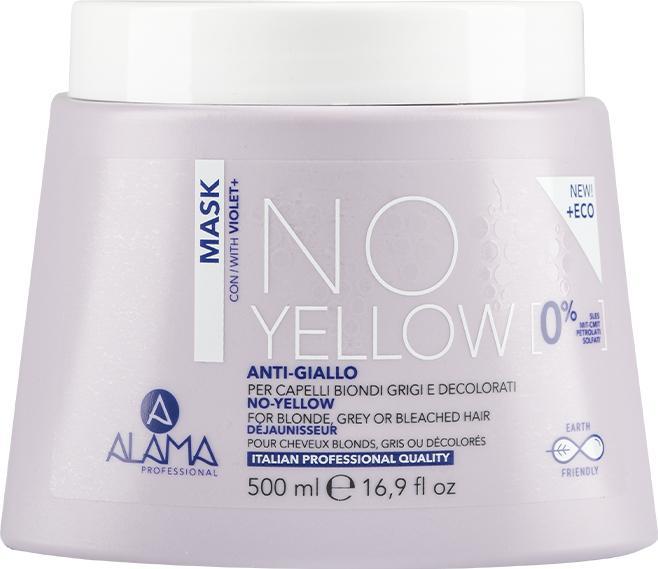Immagine prodotto Alama Professional Alama No Yellow Maschera anti-ingiallimento per capelli biondi, grigi e decolorati 500ml (500 ml)
