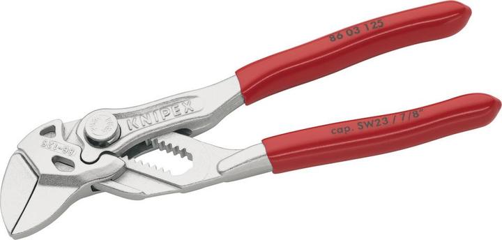 Actual product image Knipex Mini pliers wrench Pliers and a wrench in a single tool 86 03 125 (125 mm)