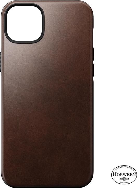 Actual product image Nomad Back Cover Modern Leather Horween iPhone 14 Plus Brown (Apple iPhone 14 Plus)