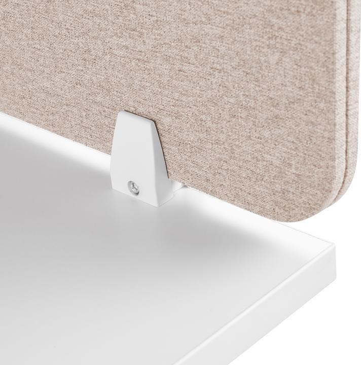 Produktbild Beliani Schreibtischtrennwand beige 80 x 40 cm WALLY (80 x 40 x 2 cm)