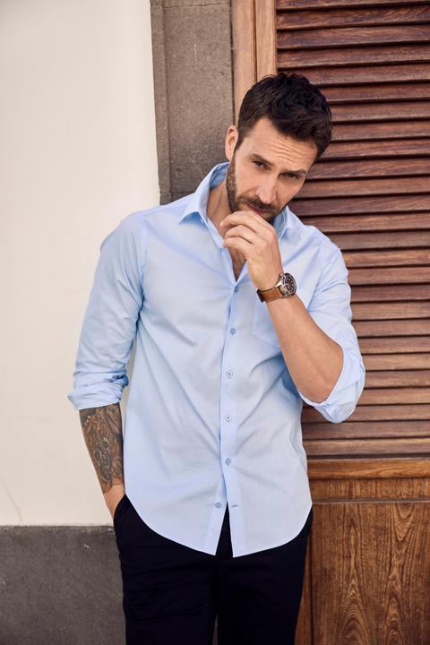 Produktbild JP1880 Hemd, FLEXNAMIC®, Kentkragen, Modern Basic Fit (XL)