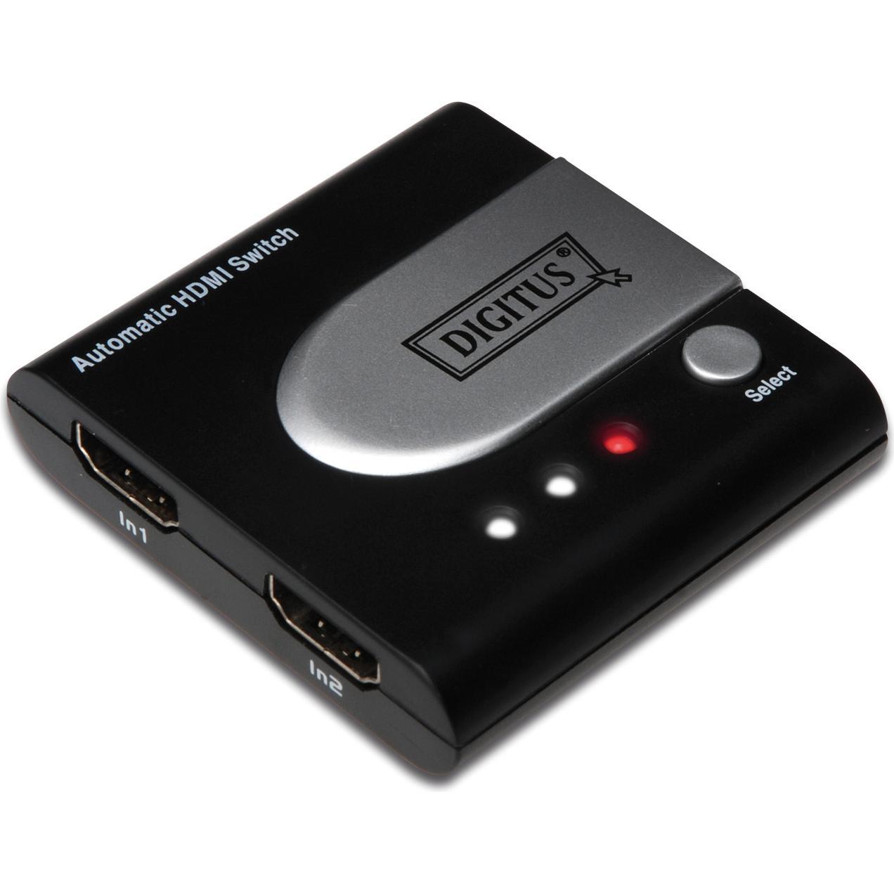 Thumbnail - Digitus DS-44302, Automatischer HDMI Switch, 2-port, Switch Box