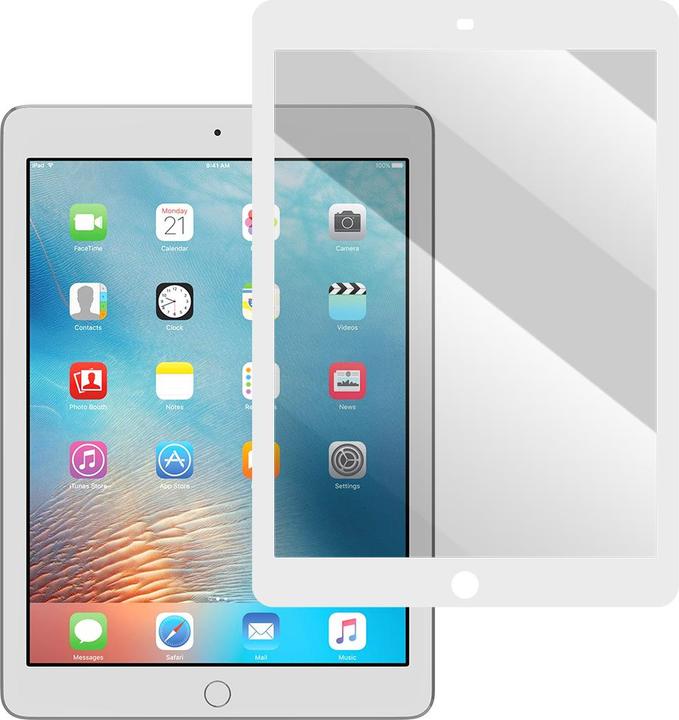 Actual product image Moshi iVisor XT Screen Protector for iPad Air/ iPad 9.7" White Frame (1 Piece, iPad 9.7, iPad Air)