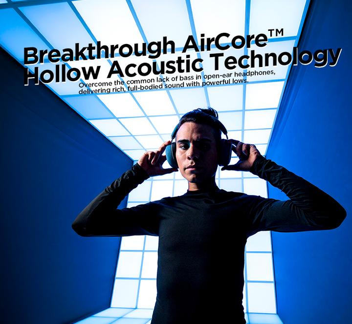 Actual product image Bugani AirCore OWH Bluetooth-Kopfhörer Midnight Onyx (24 h, Wireless)