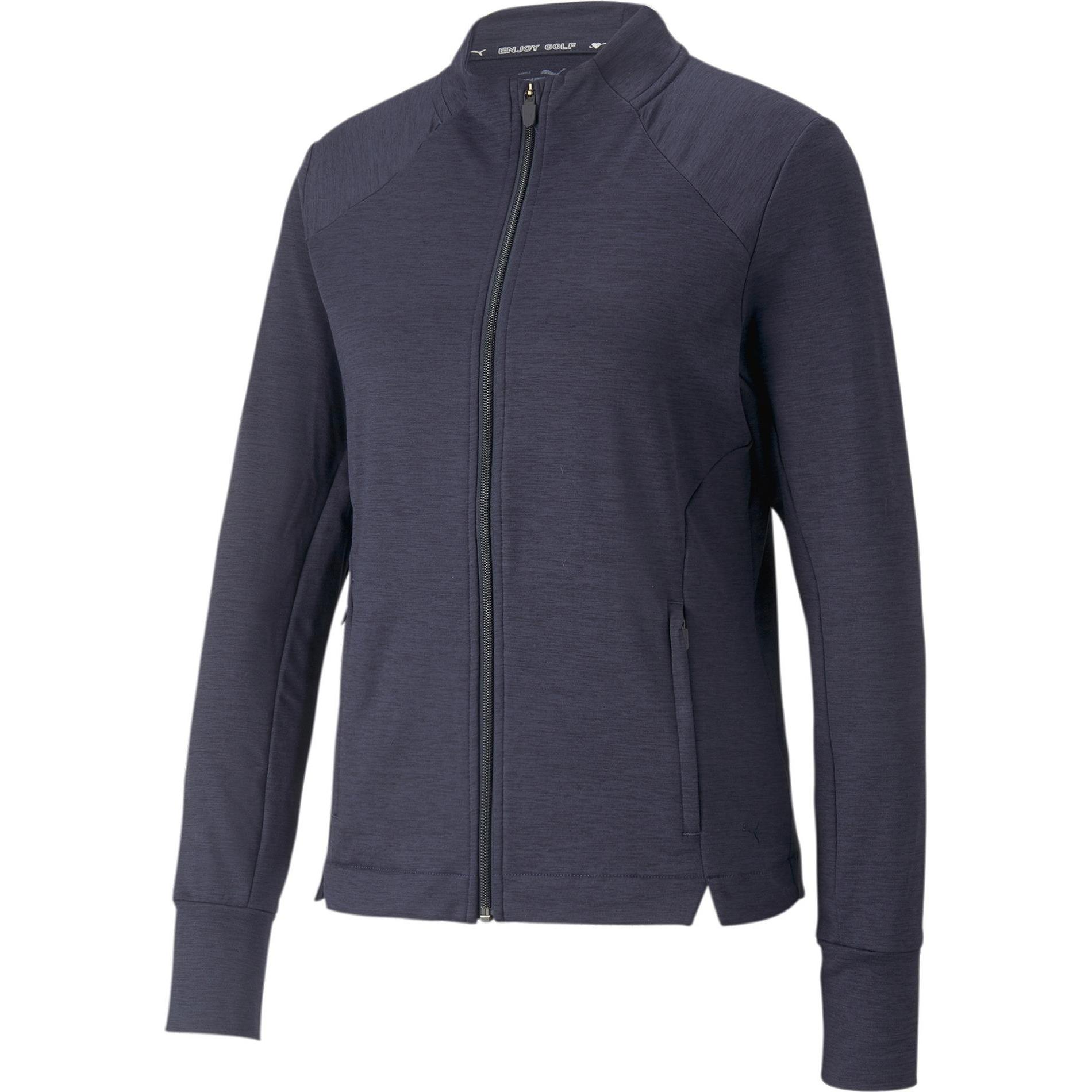 Puma, Damen, Laufjacke, W Cloudspun Heather Full Zip Jacket (S), Blau, S
