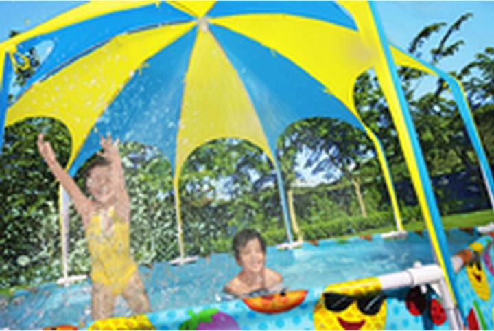 Actual product image Bestway Steel Pro Pool with UV sun protection