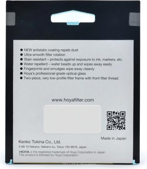 Image du produit Hoya Fusion Antistatic Next CIR-PL Filter (62 mm, Filtre polarisant, 62 mm)