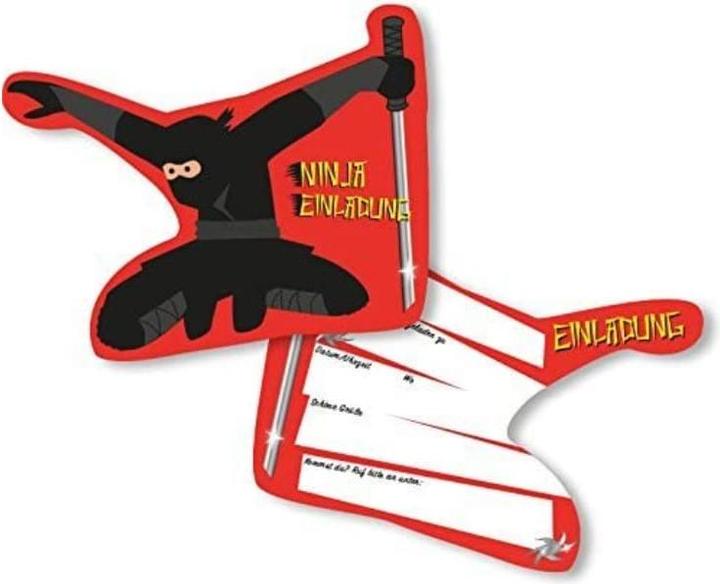 DH-Konzept Invitation Cards Ninja (6 pcs.)
