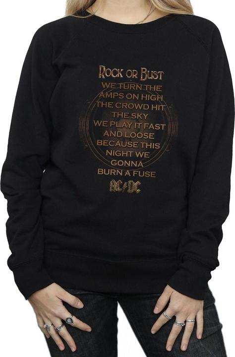 Immagine prodotto AC/DC Rock Or Bust Lyrics Felpa Donna (S)