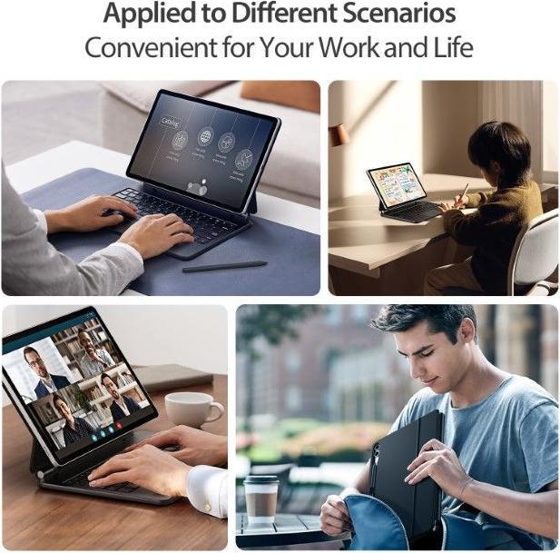 Productafbeelding Dux Ducis MK Series Toetsenbordhoes (Samsung Galaxy Tab S7+, Samsung Galaxy Tab S8+, Samsung Galaxy Tab S9+)