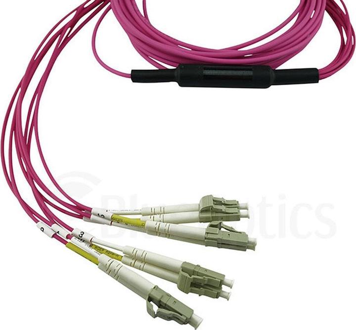 Produktbild CBO LWL MPO/4xLC Breakout Kabel OM4 10 Meter