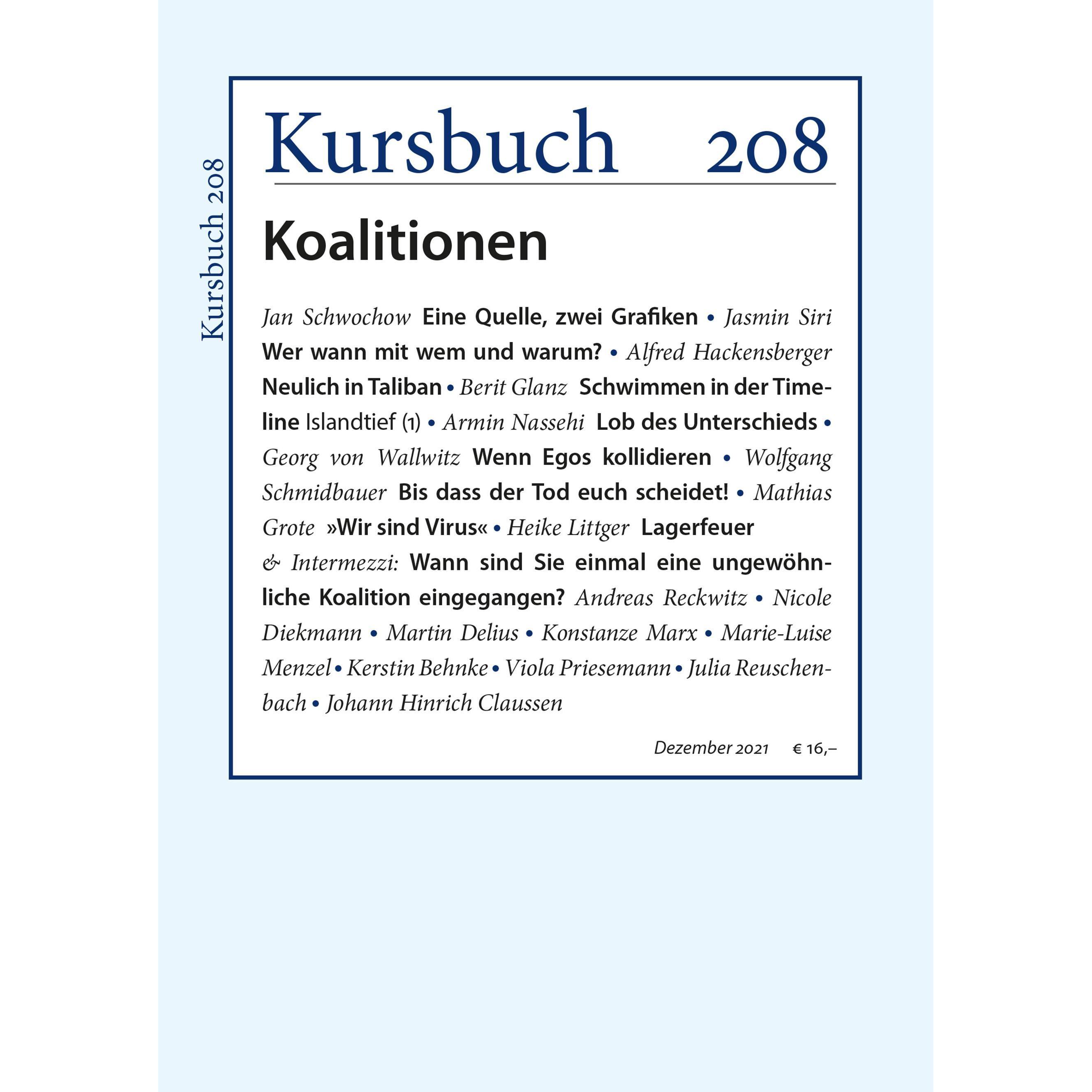 Kursbuch 208, Fachbücher von Peter Felixberger, Sibylle Anderl, Armin Nassehi