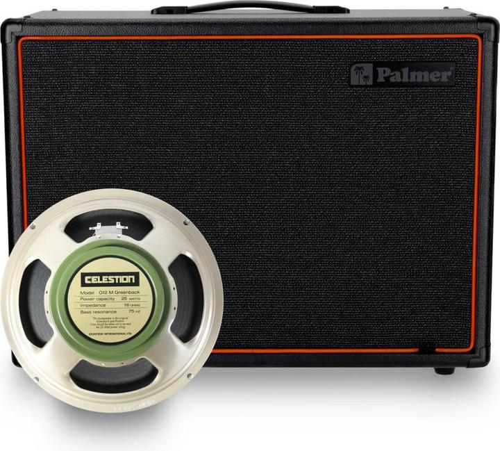 Image du produit Palmer Audio CAB 112 BX GBK - Enceinte guitare avec Celestion Greenback 1 x 12, Open-Back (Guitare)