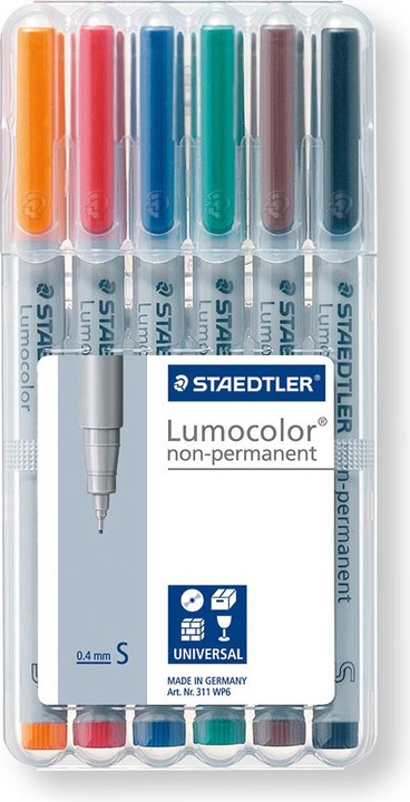 Produktbild Staedtler Lumocolor (Mehrfarbig, 0.40 mm, 6 x)