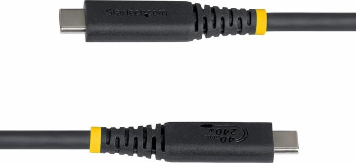 Produktbild StarTech .com CC1M40GUSB4TP, 1 m, USB C, USB C, USB4 Gen 3x2, 40 Gbit/s, Schwarz (1 m, USB 4, 240 W)
