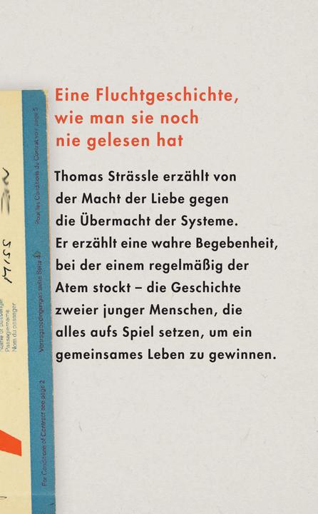 Actual product image Strässle:Fluchtnovelle (German, Thomas Strässle, 2024)
