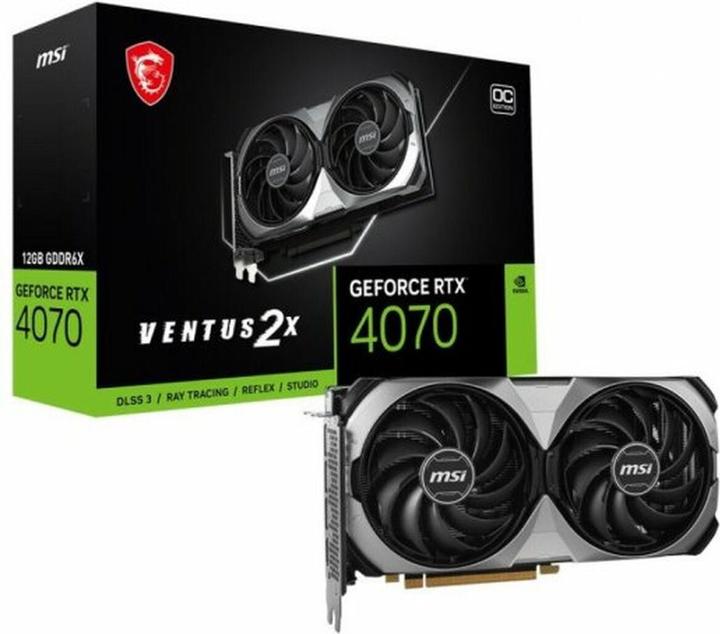 Actual product image MSI VGA RTX4070 12GB Ventus 2X E OC (12 GB)