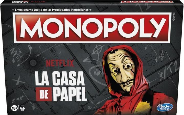 Produktbild Monopoly Netflix Haus des Geldes/La Casa de Papel Edition, Brettspiel für Erwachsene und Teenager (Deutsch, Italienisch, Niederländisch, Arabisch, Türkisch, Portugiesisch, Ungarisch, Dänisch, Rumänisch, Slowenisch, Tschechisch, Schwedisch, Norwegisch, Bulgarisch, Kroatisch, Lettisch, Slowakisch, Englisch, Spanisch, Polnisch, Finnisch)