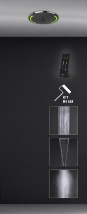 Actual product image Gessi Colour, multifunction shower installation system, round, diameter 355mm, spray type rain, mist