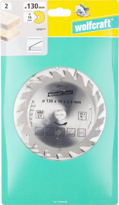Actual product image wolfcraft 1 circular saw blade carbide, 28 teeth ø190mm