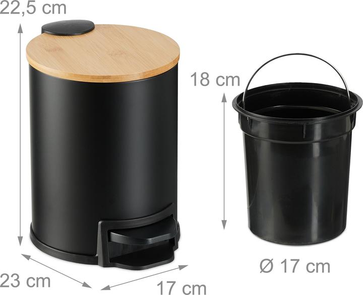 Produktbild Relaxdays Bad-Mülleimer (3 l)