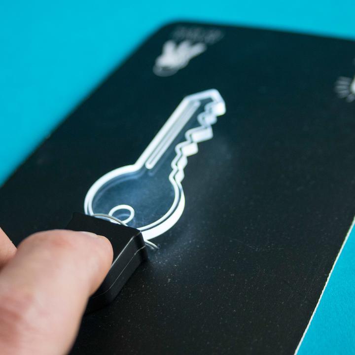 Actual product image Novelty Keychain luminous 2D